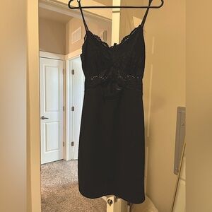 Black Sheer Mini Dress